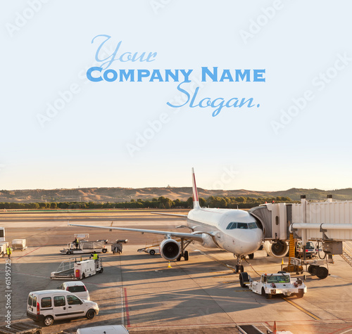 Airplane at the airport