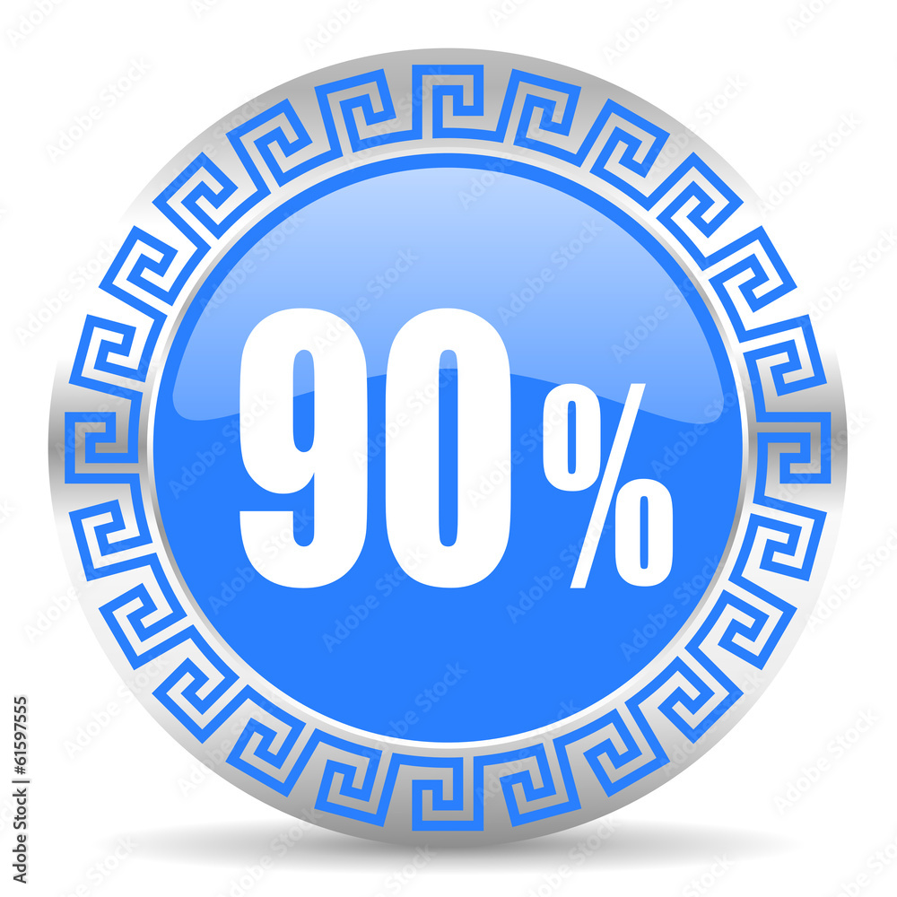 90 percent icon 90 percent icon