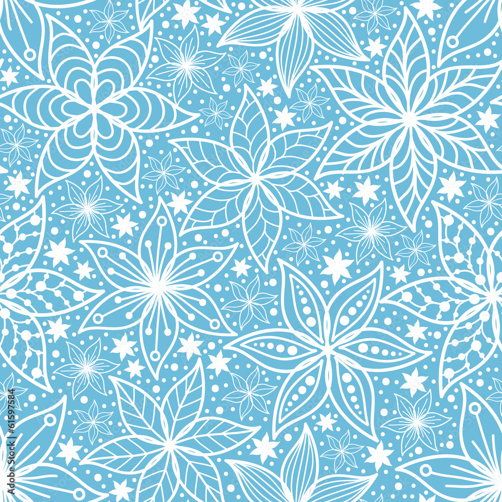 Abstract flower background seamless pattern