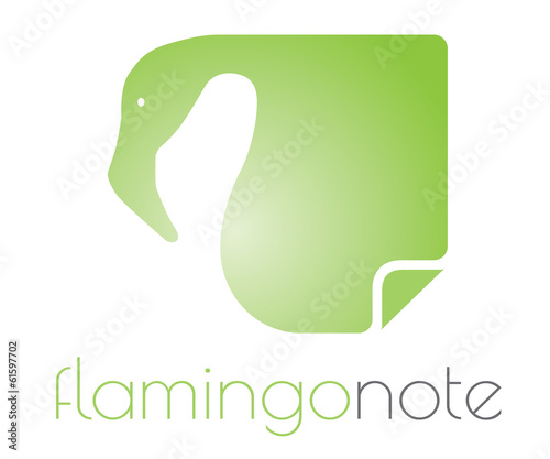Flamingo note logo