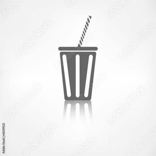 Cold drink web icon.