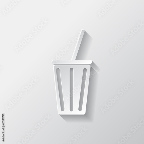 Cold drink web icon.
