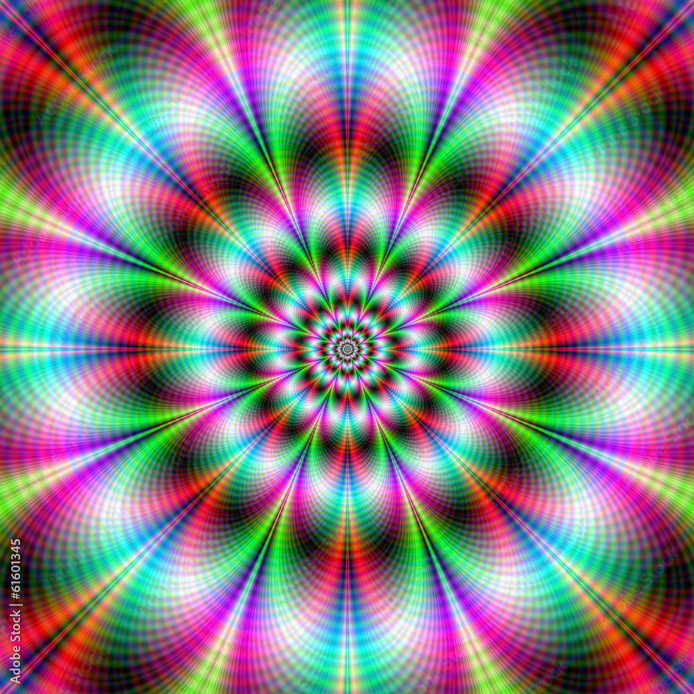 Obraz premium Vibrant Floral Fractal
