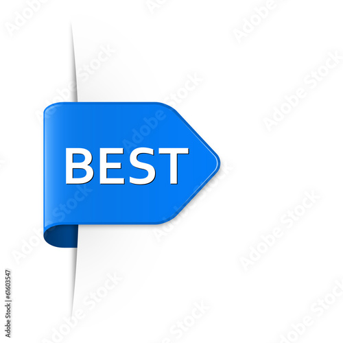 Blauer Sticker Pfeil – BEST