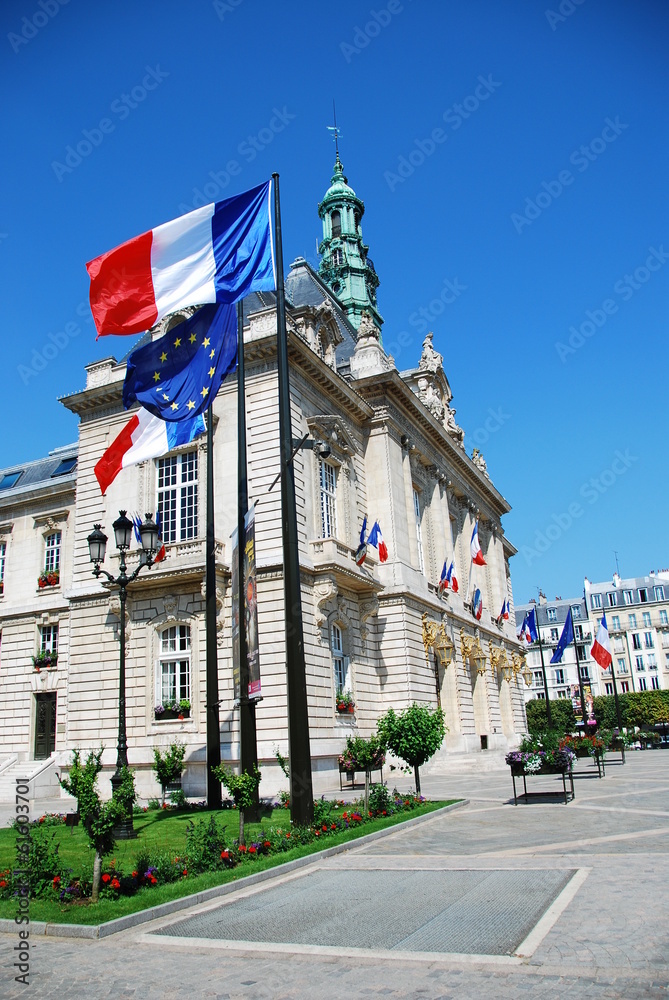 Obraz premium Levallois-Perret city hall (92), France