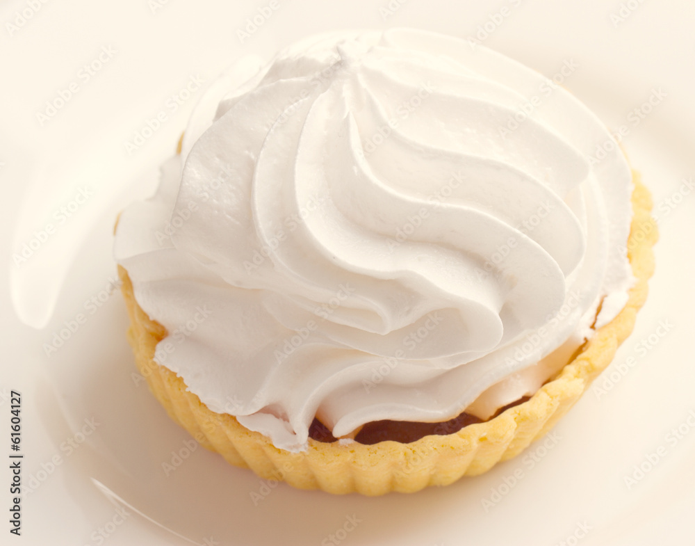 Cake with whipped cream Cake with whipped cream
