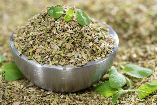 Small bowl with Shredded Oregano