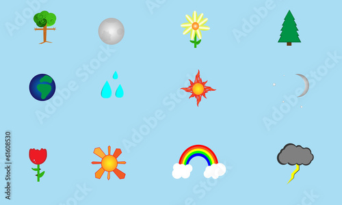 Color Nature Theme Clipart