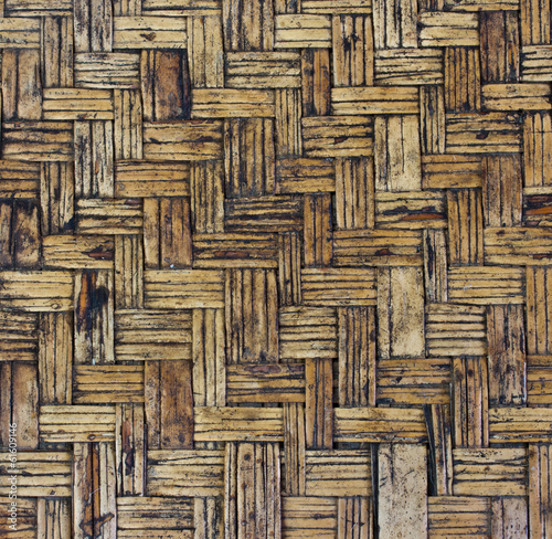 old brown woven bamboo close up texture