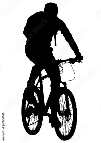 Cyclists sport man