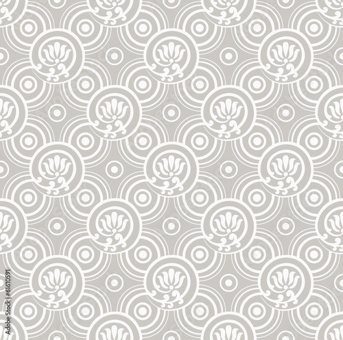 Seamless fancy lotus flower background