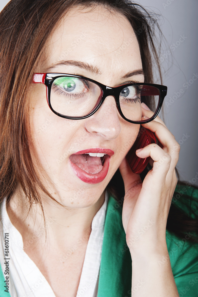 Businesswoman talking on the phone Businesswoman talking on the phone