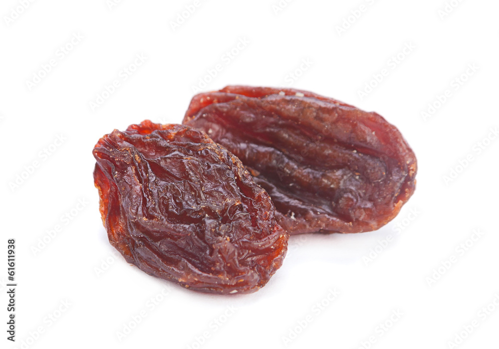 Brown raisin closeup Brown raisin closeup
