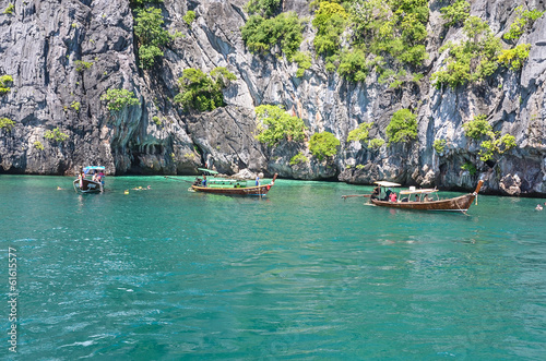 Long-tail boats in Andaman sea ,Thailand