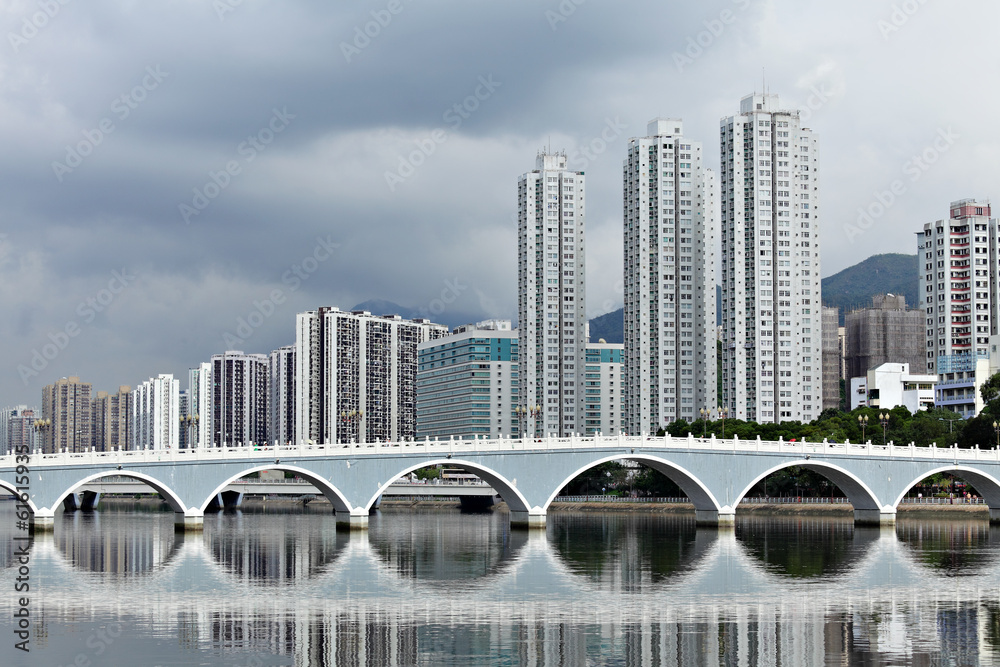 Obraz premium Public house in Hong Kong