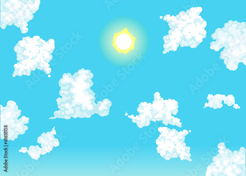 Up in the sky.