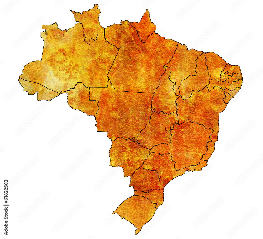 administration on map of brazil administration on map of brazil