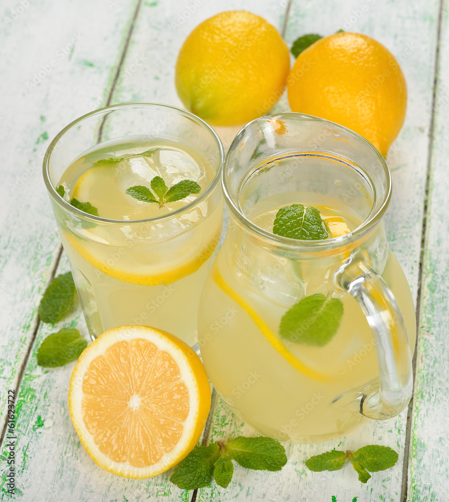Fresh lemonade with mint Fresh lemonade with mint