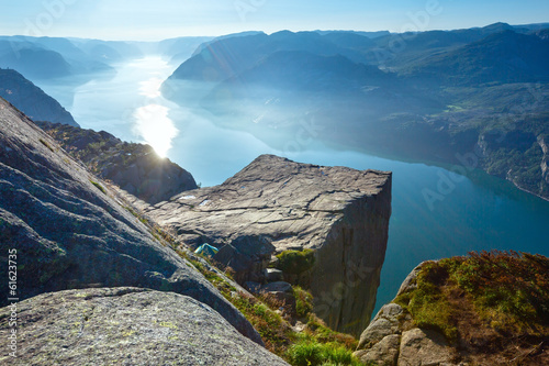 Preikestolen massive cliff top (Norway)