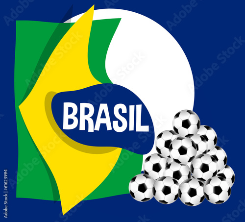 Brasil football abstract mo...