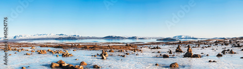 Icelandic landscape panorama 1x3.5 Ratio