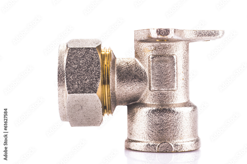 Compression sanitary wall plate fitting isolated Compression sanitary wall plate fitting isolated