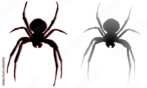 Tablou canvas Spiders Silhouette