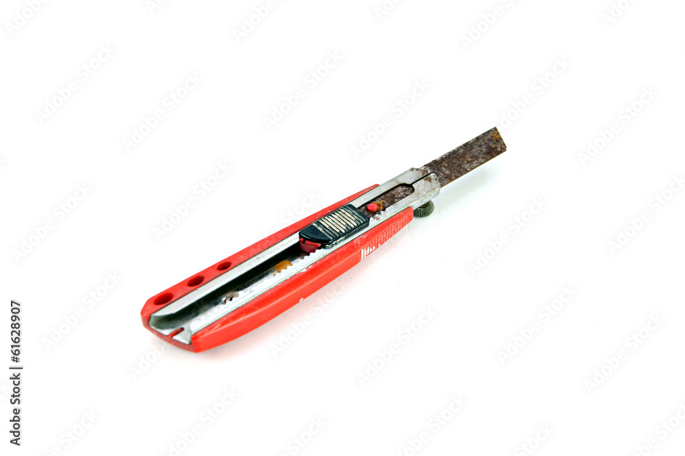 Old Knife Cutter isolated. Old Knife Cutter isolated.