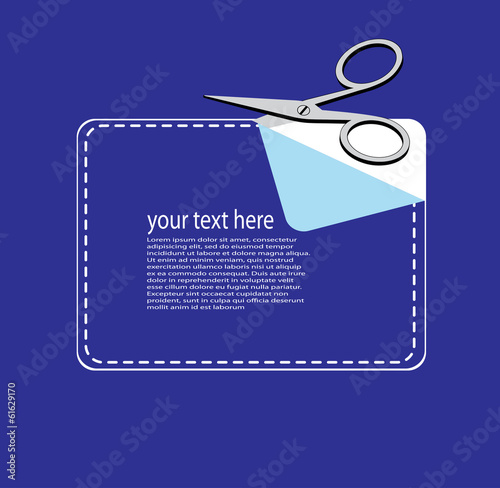 vector illustration of a blank tag