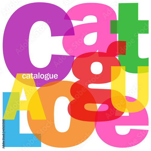 Mosaïque de Lettres "CATALOGUE" (produits recherche a-z tarifs)