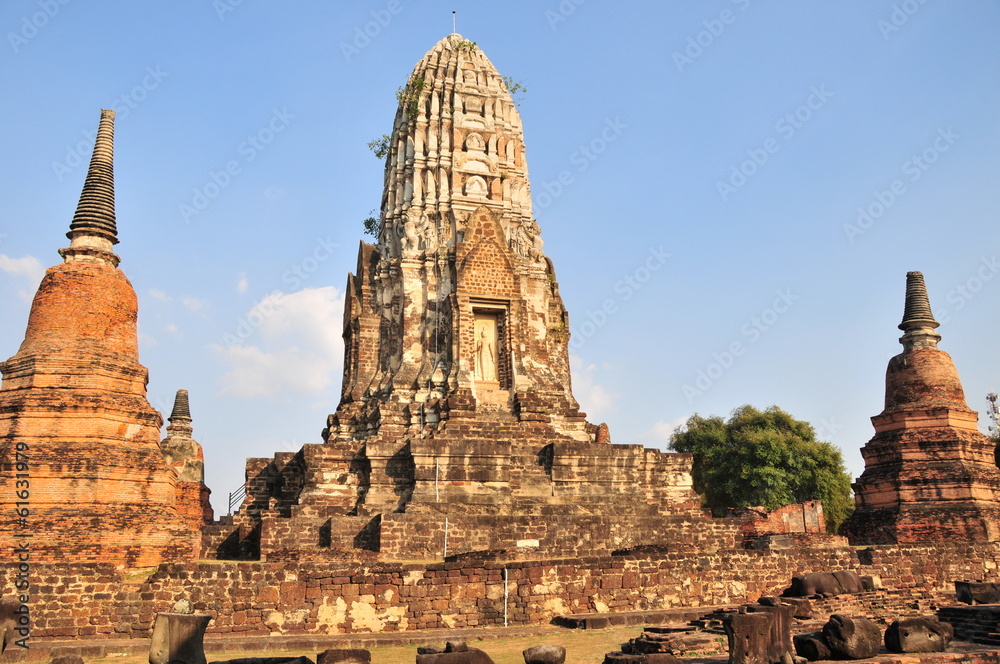 タイのアユタヤ遺跡