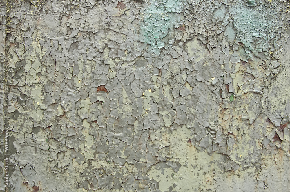 Naklejka premium Cracked and Peeling Paint Background Texture