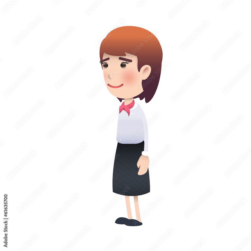 woman smiling over isolated background. Vector design. woman smiling over isolated background. Vector design.