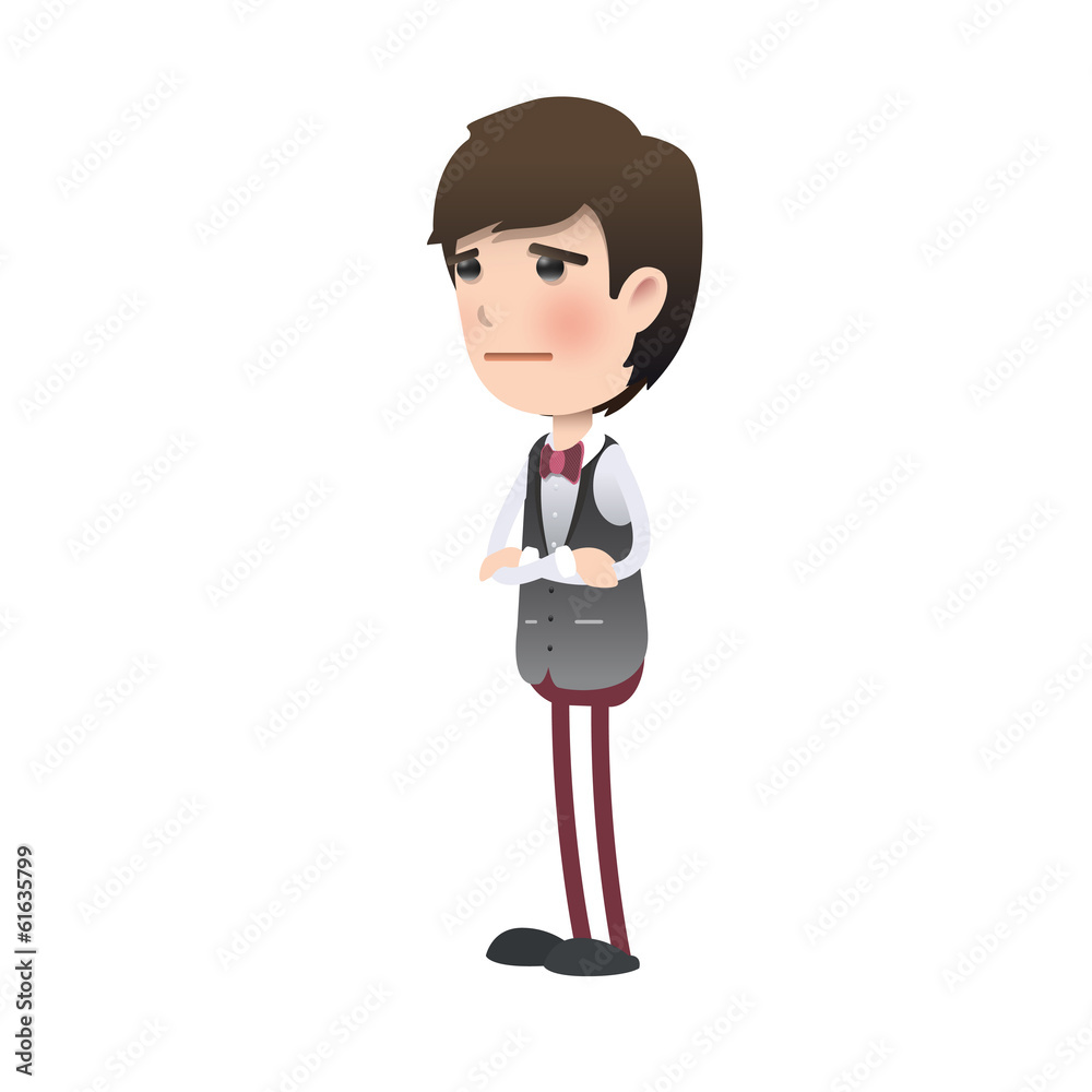Young man over isolated background. Vector design. Young man over isolated background. Vector design.