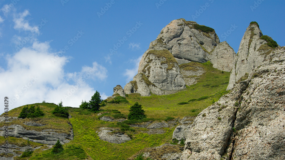 Alpine landscape in Ciucas mountains, Romania.