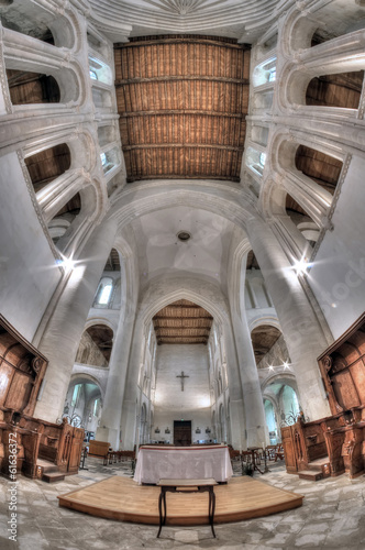 Abbaye de Cerisy La Forêt - HDR Fisheye photo