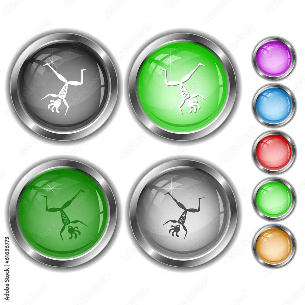 Dancing ethnic little man. Internet buttons. Dancing ethnic little man. Internet buttons.