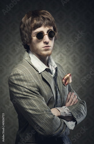 Vintage 1960s guy posing