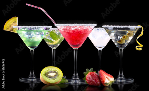 Wallpaper Mural alcohol cocktail set with summer fruits Torontodigital.ca