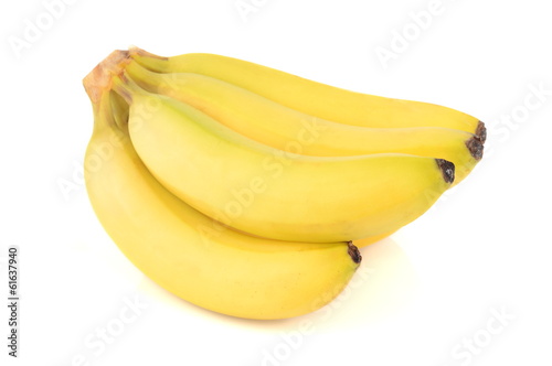 Bananas isoalated on white