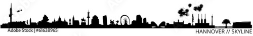 Hannover Skyline // Silhouette