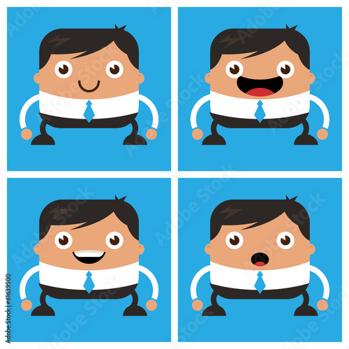Business men with white shirt and tie