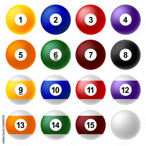 Billiard ball set