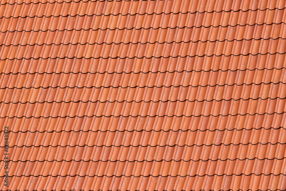 Red roof tiles