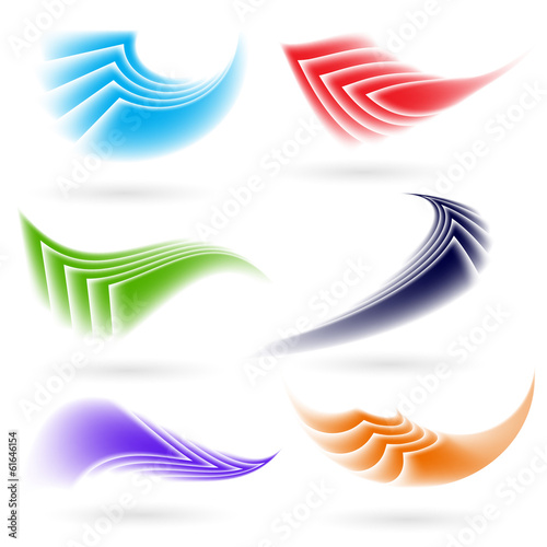 Canvas Print Abstract colorful shapes