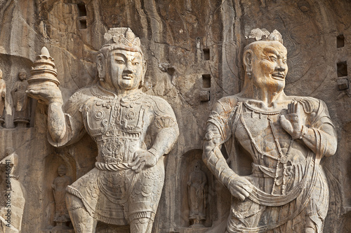 A shot of Chinese Buddha Statues in China