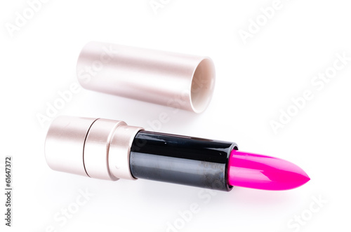 Lipsticks isolated white background