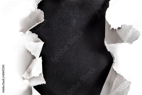 Paper hole.