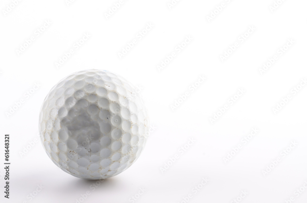 Golf ball isolated white background Golf ball isolated white background