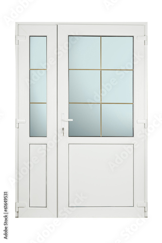 white door isolated